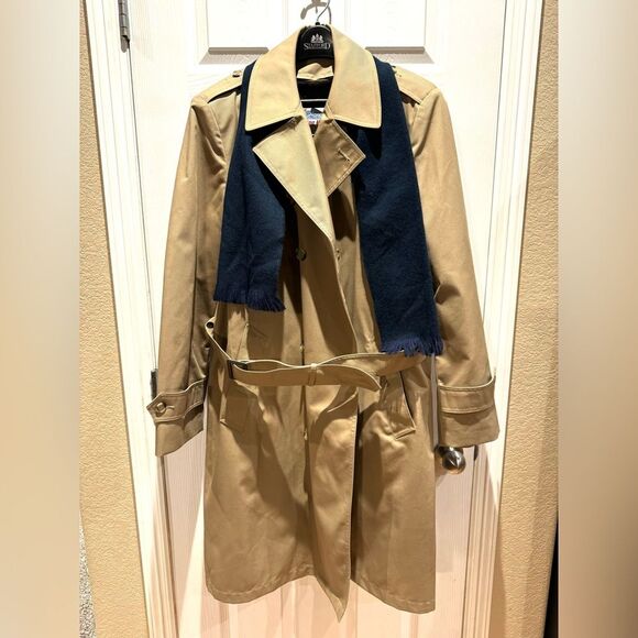 Whaling Mfg. Co. Men’s Double-Breasted Trench Coat w/ Faux Fur Lining. Size 40 - Picture 2 of 8